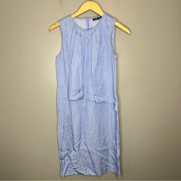 Kate Spade Saturday Blue linens denim look sheath dress - Picture 1 of 9